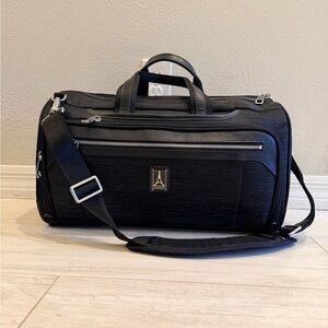 Black Travel Duffel with Adjustable Shoulder Strap - Women Travel Bags